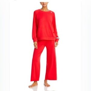 Alice+Olivia Big Feelings Slouchy Crewneck Sweatshirt & Lounge Pants Set